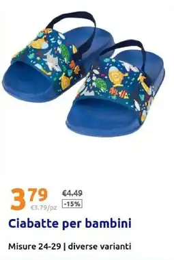 Action Ciabatte per bambini offerta