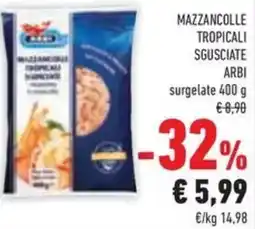 Conad Superstore Mazzancolle tropicali sgusciate ARBI offerta