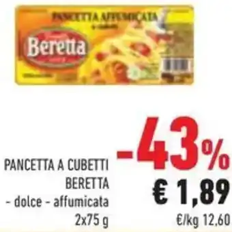 Conad Superstore Pancetta a cubetti BERETTA offerta