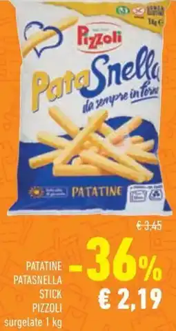 Conad Superstore Patatine patasnella stick PIZZOLI offerta