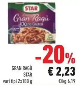 Conad Superstore Gran ragù STAR offerta