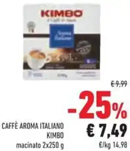 Conad Superstore Caffe aroma italiano KIMBO offerta