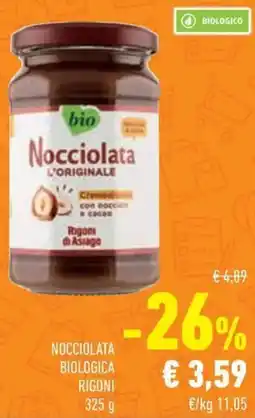 Conad Superstore Nocciolata biologica RIGONI offerta
