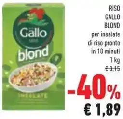 Conad Superstore Riso gallo blond offerta