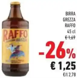 Conad Superstore Birra grezza RAFFO offerta