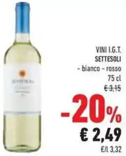 Conad Superstore Vini i.g.t. SETTESOLI offerta