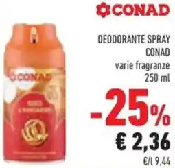 Conad Superstore Deodorante spray CONAD offerta