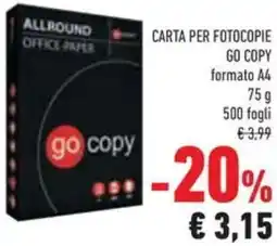 Conad Superstore Carta per fotocopie GO COPY offerta