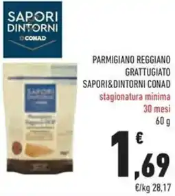 Conad Superstore Parmigiano reggiano grattugiato SAPORI&DINTORNI CONAD offerta