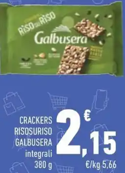 Conad Superstore Crackers risosuriso GALBUSERA offerta