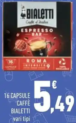 Conad Superstore 16 capsule caffè BIALETTI offerta
