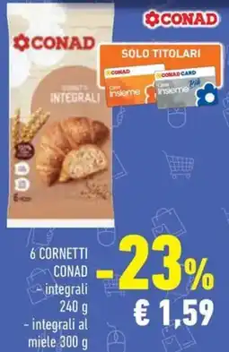 Conad Superstore 6 cornetti CONAD offerta