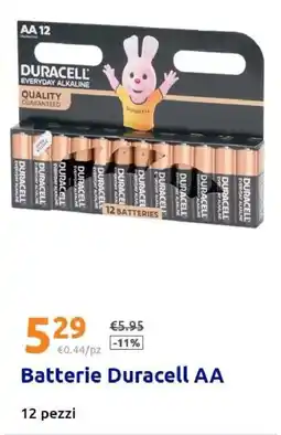 Action Batterie Duracell AA offerta