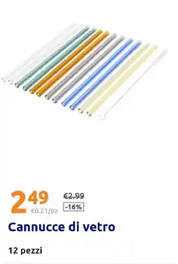 Action Cannucce di vetro offerta