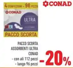 Conad Superstore Pacco scorta assorbenti ultra CONAD offerta