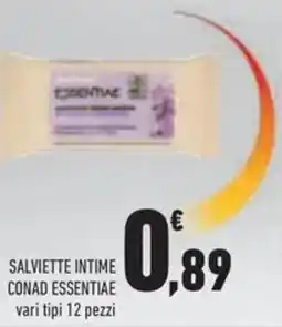 Conad Superstore Salviette intime CONAD ESSENTIAE offerta