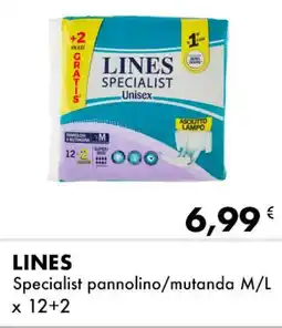 Iper Tosano LINES Specialist pannolino/mutanda M/L offerta
