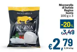 Qui Discount Mozzarella di bufala Regina busta offerta
