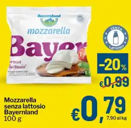 Qui Discount Mozzarella senza lattosio Bayernland offerta