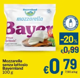 Qui Discount Mozzarella senza lattosio Bayernland offerta