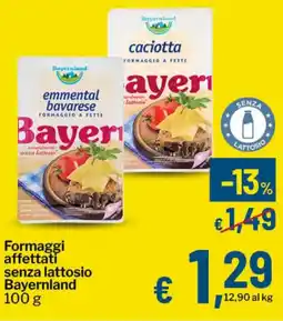 Qui Discount Formaggi affettati senza lattosio Bayernland offerta