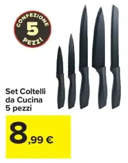 Carrefour Set Coltelli da Cucina 5 pezzi offerta
