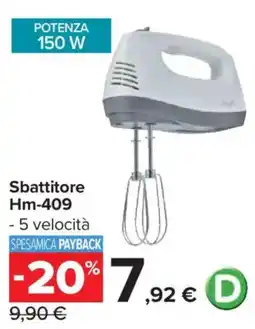 Carrefour Sbattitore Hm-409 offerta