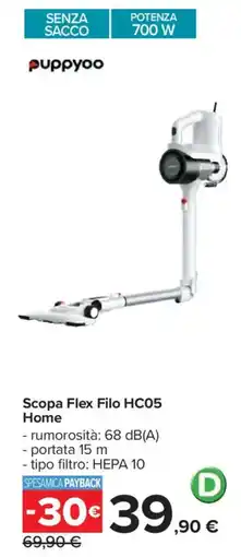 Carrefour Scopa Flex Filo HC05 Home offerta
