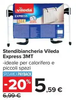 Carrefour Stendibiancheria Vileda Express 3MT offerta