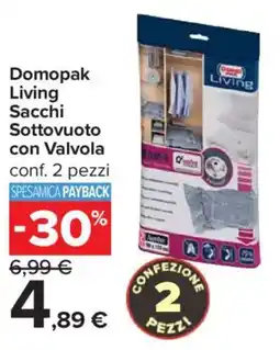 Carrefour Domopak Living Sacchi Sottovuoto con Valvola offerta