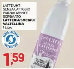 Crai Latte uht senza lattosio parzialmente scremato LATTERIA SOCIALE VALTELLINA offerta
