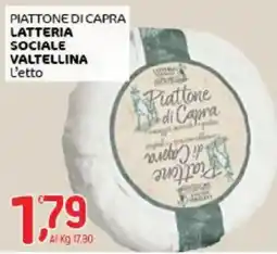 Crai Piattone di capra latteria sociale valtellina offerta