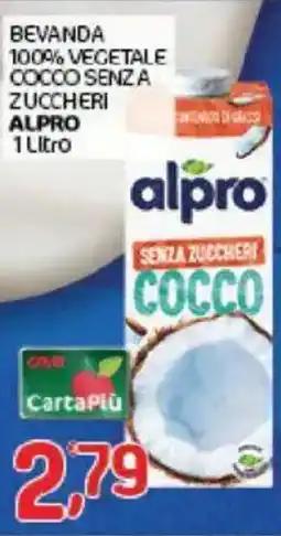 Crai Bevanda 100% vegetale cocco senza zuccheri ALPRO offerta