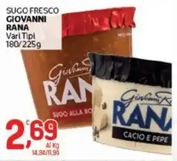 Crai Sugo fresco GIOVANNI RANA offerta