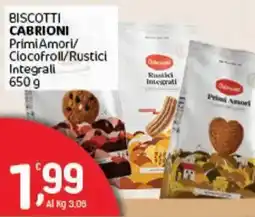 Crai Biscotti cabrioni primi amori/ ciocofroll/rustici integrali offerta