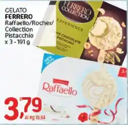 Crai Gelato ferrero raffaello/rocher/ collection pistacchio offerta