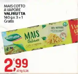 Crai Mais cotto a vapore VALFRUTTA 1 offerta
