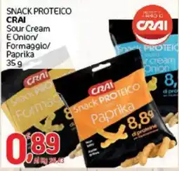 Crai Snack proteico crai sour cream e onion/ formaggio/ paprika offerta