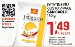 Crai Patatine più custo vivace SAN CARLO offerta