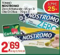 Crai Tonno nostromo zero al naturale/ olio di oliva offerta