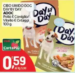 Crai Cibo umido doc day by day adoc pollo e coniglio/ vitello e ortaggi offerta