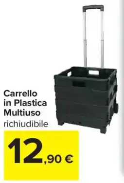 Carrefour Carrello in Plastica Multiuso offerta