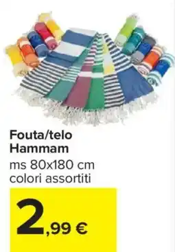 Carrefour Fouta/telo Hammam offerta