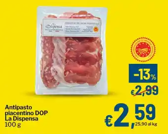 Qui Discount Antipasto piacentino DOP La Dispensa offerta
