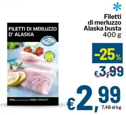 Qui Discount Filetti di merluzzo Alaska busta offerta
