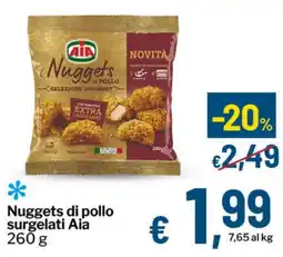 Qui Discount Nuggets di pollo surgelati Aia offerta