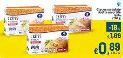 Qui Discount Crepes surgelate ricette assortite Igela offerta