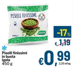 Qui Discount Piselli finissimi in busta Igela offerta