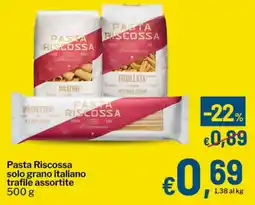 Qui Discount Pasta Riscossa solo grano italiano offerta