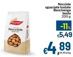 Qui Discount Nocciole sgusciate tostate Bencivenga busta offerta